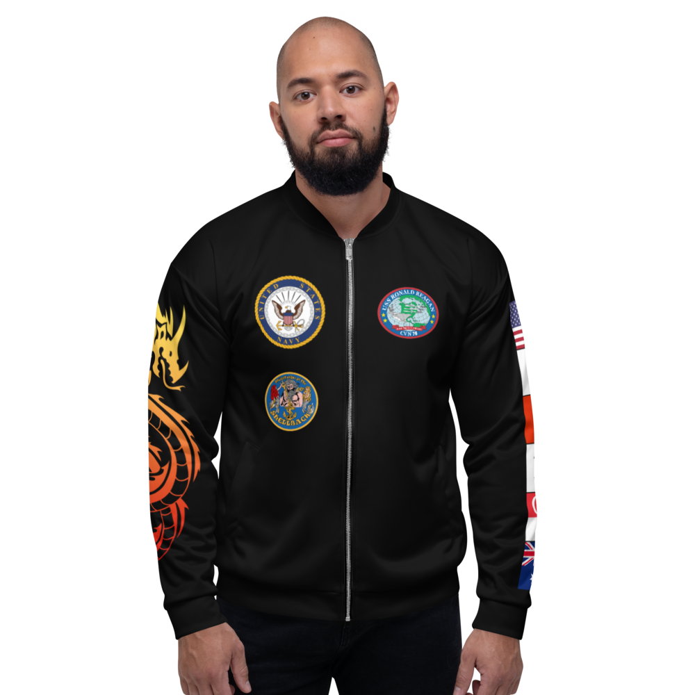 USS Ronald Reagan (CVN-76) 2017 FP Cruise Jacket - WestPac – front view, white
