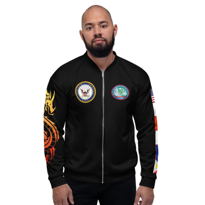 USS Ronald Reagan (CVN-76) 2018 FP Cruise Jacket - WestPac – front view, white