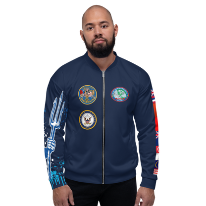 USS Ronald Reagan (CVN-76) 2006 FP Cruise Jacket - Shellback – front view, white