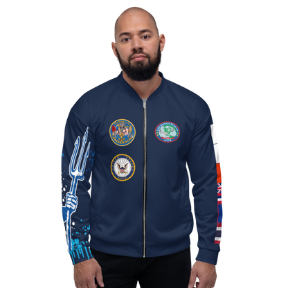 USS Ronald Reagan (CVN-76) 2011 FP Cruise Jacket - Shellback – front view, white