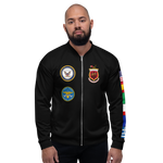 USS Saratoga (CVA-60) 1960-61 FP Cruise Jacket - Black – front view, white