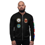 USS Saratoga (CVA-60) 1963 FP Cruise Jacket - Black – front view, white