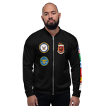 USS Saratoga (CVA-60) 1966 FP Cruise Jacket - Black – front view, white