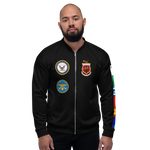 USS Saratoga (CVA-60) 1967 FP Cruise Jacket - Black – front view, white