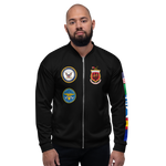USS Saratoga (CVA-60) 1971 FP Cruise Jacket - Black – front view, white