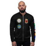 USS Saratoga (CV-60) 1992 FP Cruise Jacket - Black – front view, white