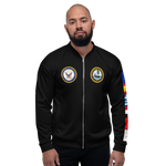 USS Theodore Roosevelt (CVN-71) 1999 FP Cruise Jacket - Black – front view, white