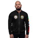 USS Theodore Roosevelt (CVN-71) 2005-06 FP Cruise Jacket - Black – front view, white