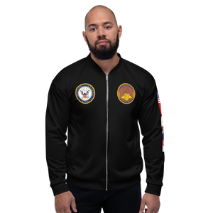 USS Abraham Lincoln (CVN-72) 1991 FP Cruise Jacket – front view, white
