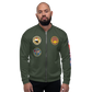 USS Abraham Lincoln (CVN-72) 1993 FP Cruise Jacket - Green – front view, white
