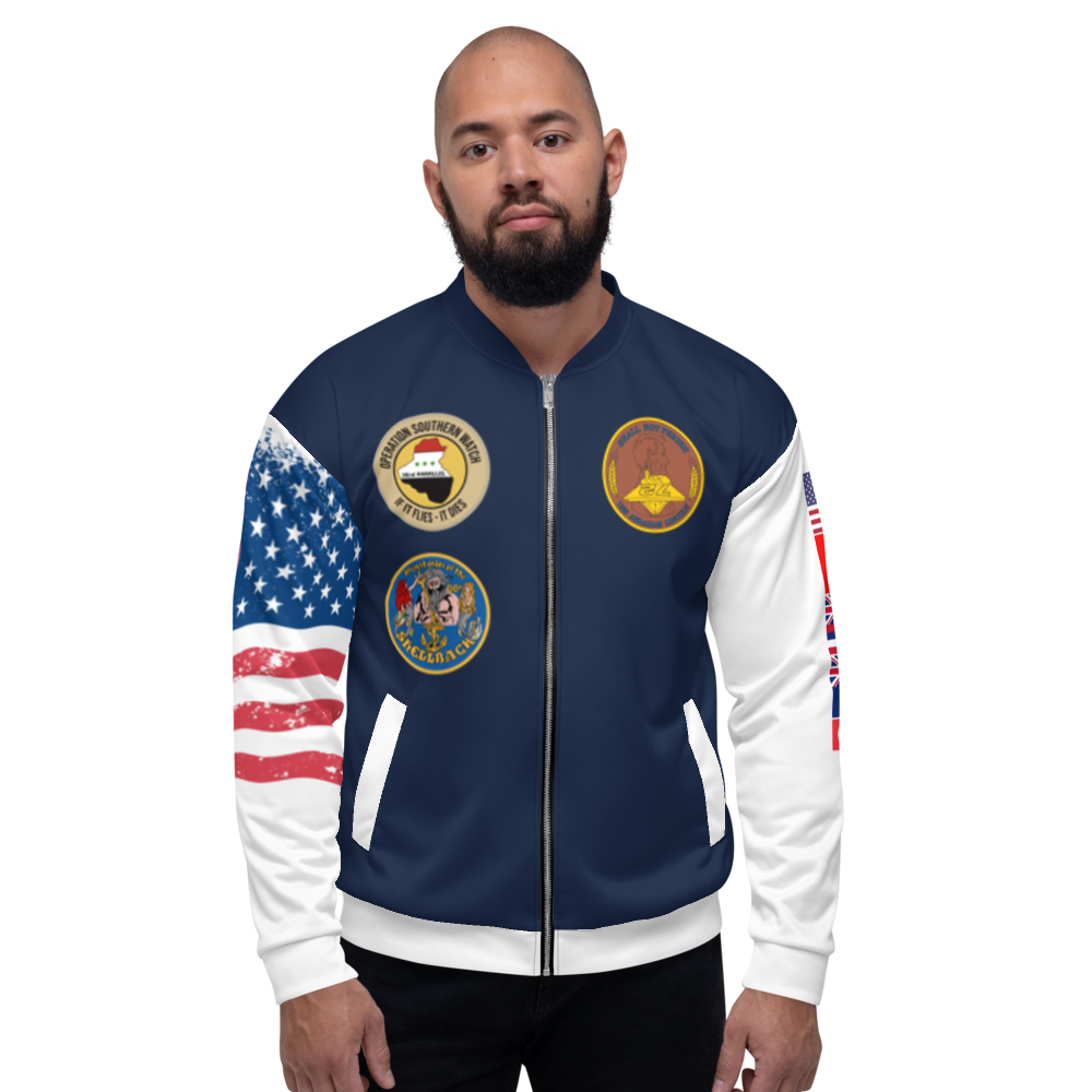 USS Abraham Lincoln (CVN-72) 1995 FP Cruise Jacket - All American – front view, white