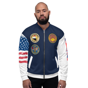USS Abraham Lincoln (CVN-72) 1995 FP Cruise Jacket - All American – front view, white
