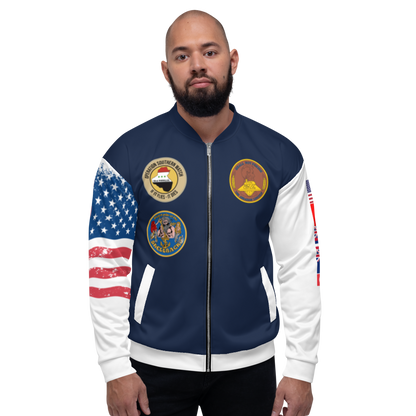 USS Abraham Lincoln (CVN-72) 1995 FP Cruise Jacket - All American – front view, white