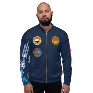 USS Abraham Lincoln (CVN-72) 1995 FP Cruise Jacket - Shellback – front view, white