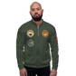 USS Abraham Lincoln (CVN-72) 1995 FP Cruise Jacket - Green – front view, white