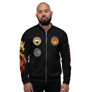 USS Abraham Lincoln (CVN-72) 1995 FP Cruise Jacket - WESTPAC Dragon – front view, white
