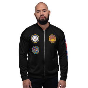 USS Abraham Lincoln (CVN-72) 2000-01 FP Cruise Jacket – front view, white