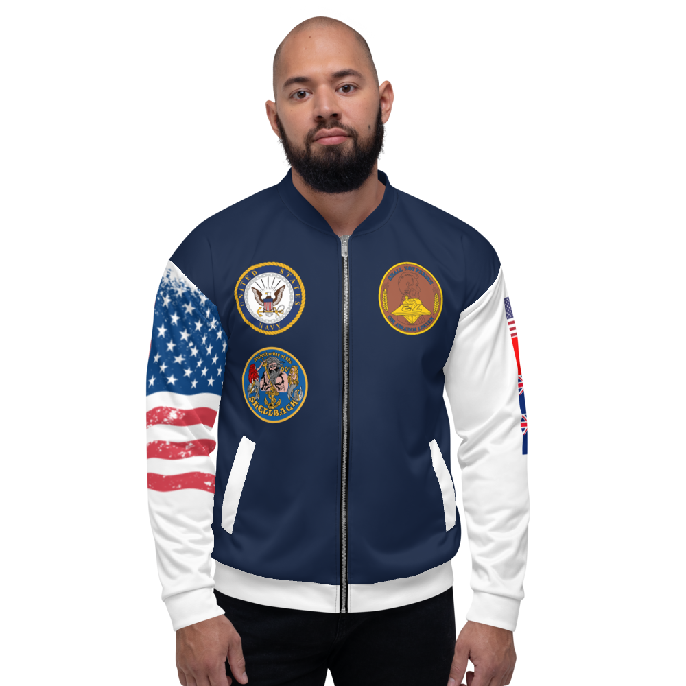 USS Abraham Lincoln (CVN-72) 2000-01 FP Cruise Jacket - All American – front view, white