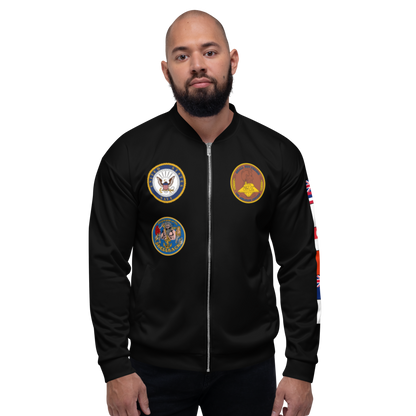 USS Abraham Lincoln (CVN-72) 2002-03 FP Cruise Jacket – front view, white