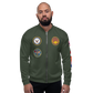 USS Abraham Lincoln (CVN-72) 2002-03 FP Cruise Jacket - Green – front view, white