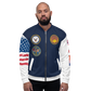 USS Abraham Lincoln (CVN-72) 2002-03 FP Cruise Jacket - All American – front view, white