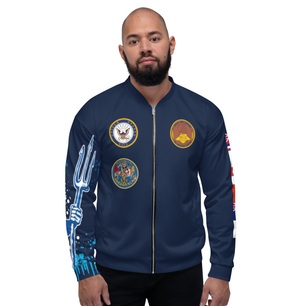 USS Abraham Lincoln (CVN-72) 2002-03 FP Cruise Jacket - Shellback – front view, white