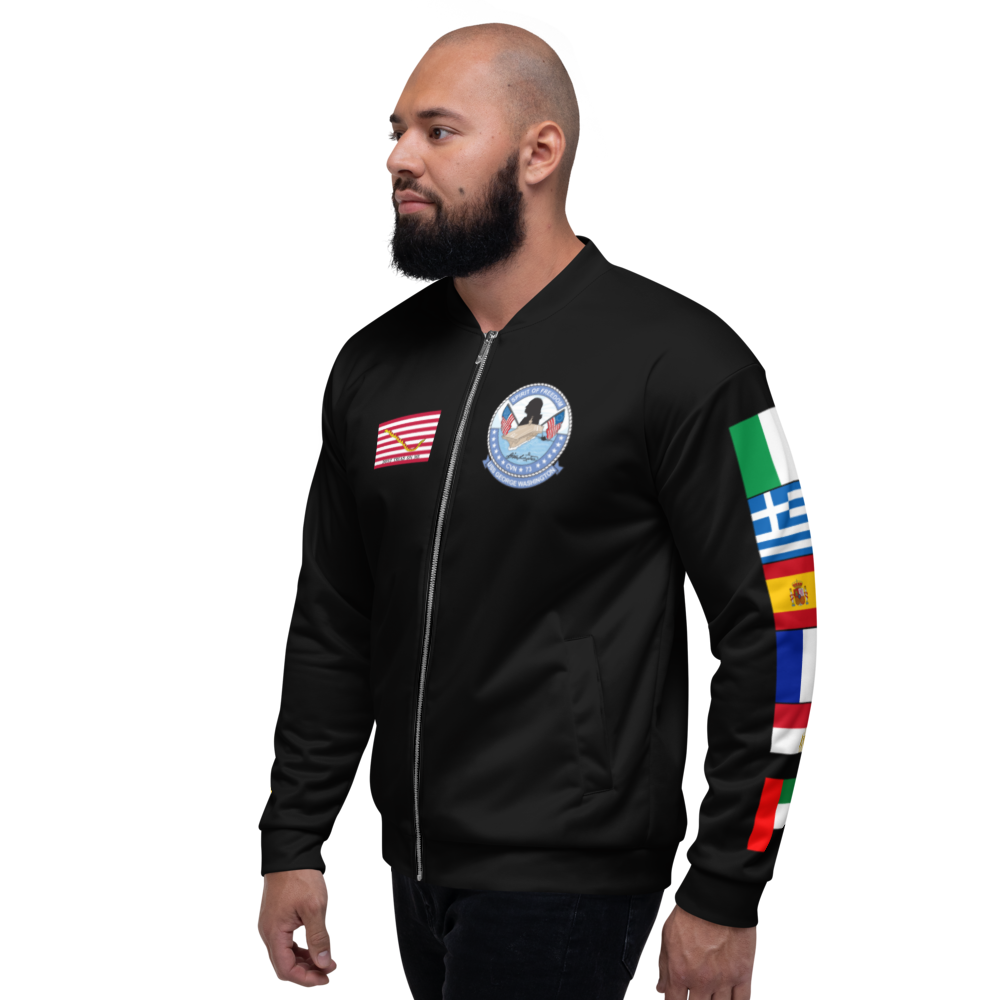 USS George Washington (CVN-73) 1996 FP Cruise Jacket - Black – left view, white