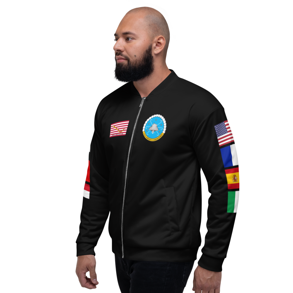 USS Dwight D. Eisenhower (CVN-69) 1998 FP Cruise Jacket - Black – left view, white