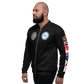 USS Enterprise (CVN-65) 1982-83 FP Cruise Jacket - Black – left view, white