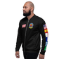 USS Independence (CVA-62) 1970-71 FP Cruise Jacket - Black – left view, white