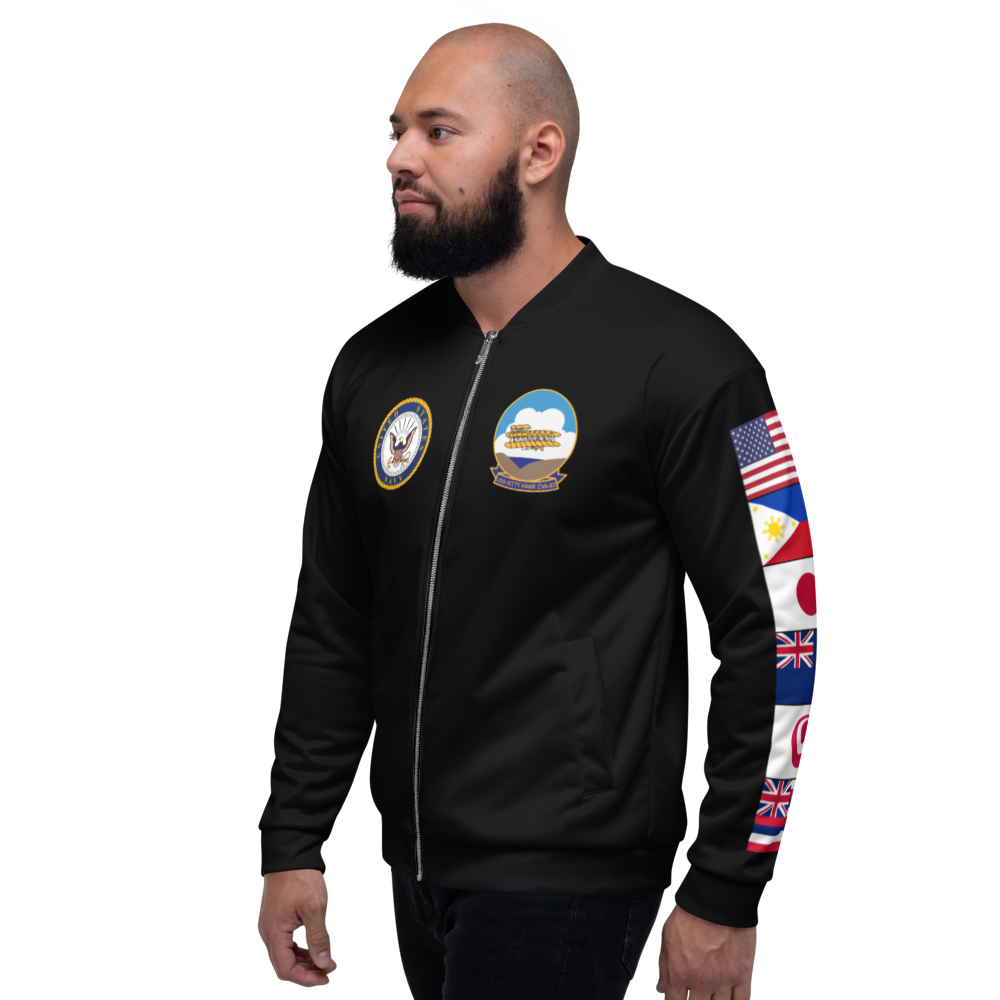USS Kitty Hawk (CVA-63) 1962-63 FP Cruise Jacket - Black – left view, white