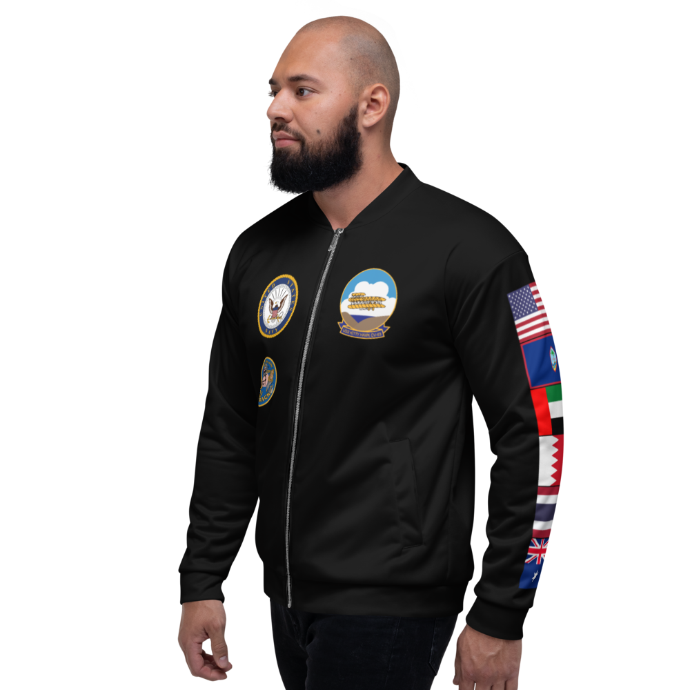 USS Kitty Hawk (CV-63) 1999 FP Cruise Jacket - Black – left view, white