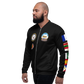 USS Kitty Hawk (CV-63) 1987 FP Cruise Jacket - Black – left view, white