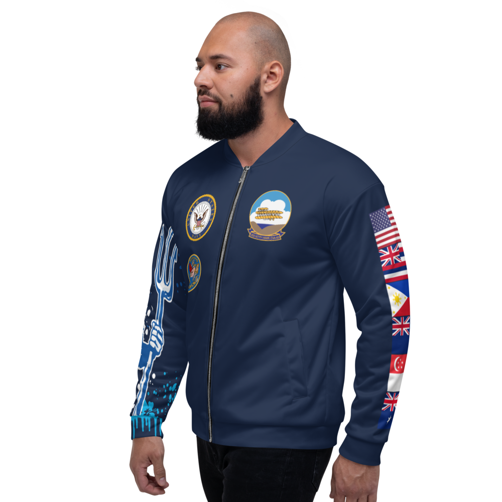 USS Kitty Hawk (CV-63) 1981 Cruise Jacket - Shellback – left view, white