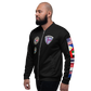 USS Midway (CV-41) 1990-91 FP Cruise Jacket - Black – left view, white