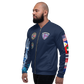 USS Midway (CV-41) 1990-91 FP Cruise Jacket - Shellback – left view, white