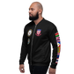 USS Ranger (CV-61) 1980-81 FP Cruise Jacket - Black – left view, white