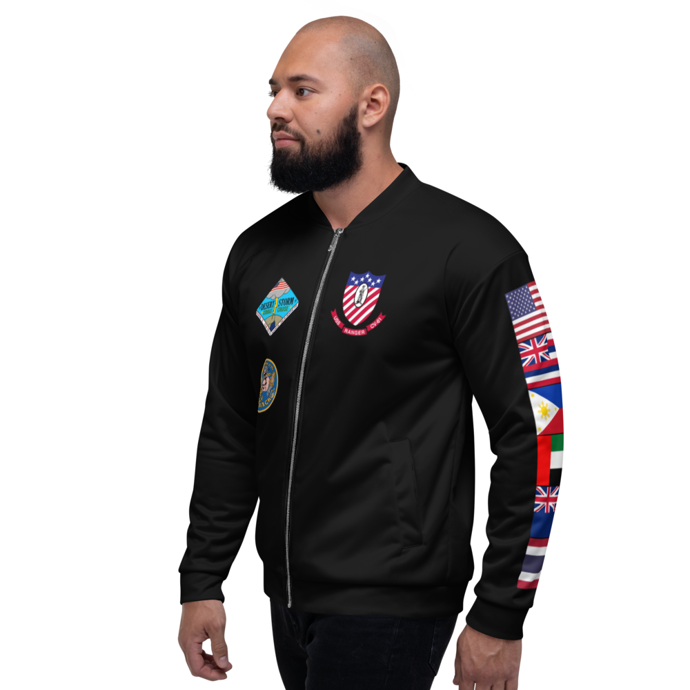USS Ranger (CV-61) 1991 FP Cruise Jacket - Black – left view, white