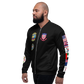 USS Ranger (CV-61) 1992-93 FP Cruise Jacket - Black – left view, white