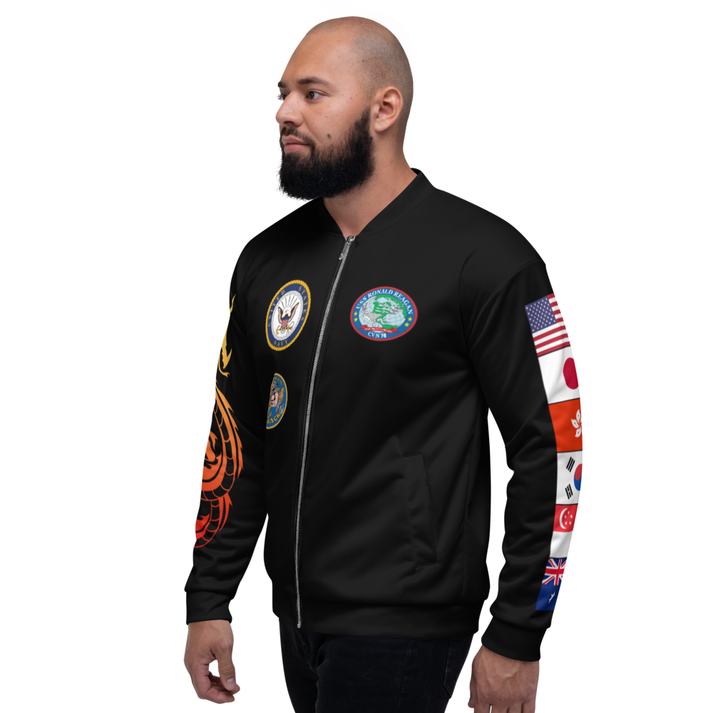 USS Ronald Reagan (CVN-76) 2017 FP Cruise Jacket - WestPac – left view, white