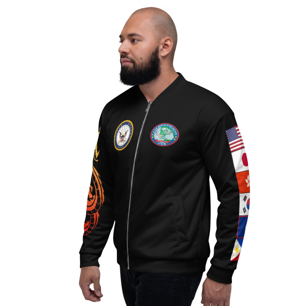 USS Ronald Reagan (CVN-76) 2018 FP Cruise Jacket - WestPac – left view, white