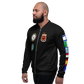 USS Saratoga (CV-60) 1987 FP Cruise Jacket - Black – left view, white