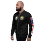 USS Theodore Roosevelt (CVN-71) 2017-18 FP Cruise Jacket - Black – left view, white