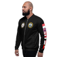 USS Theodore Roosevelt (CVN-71) 2015 FP Cruise Jacket - Black – left view, white