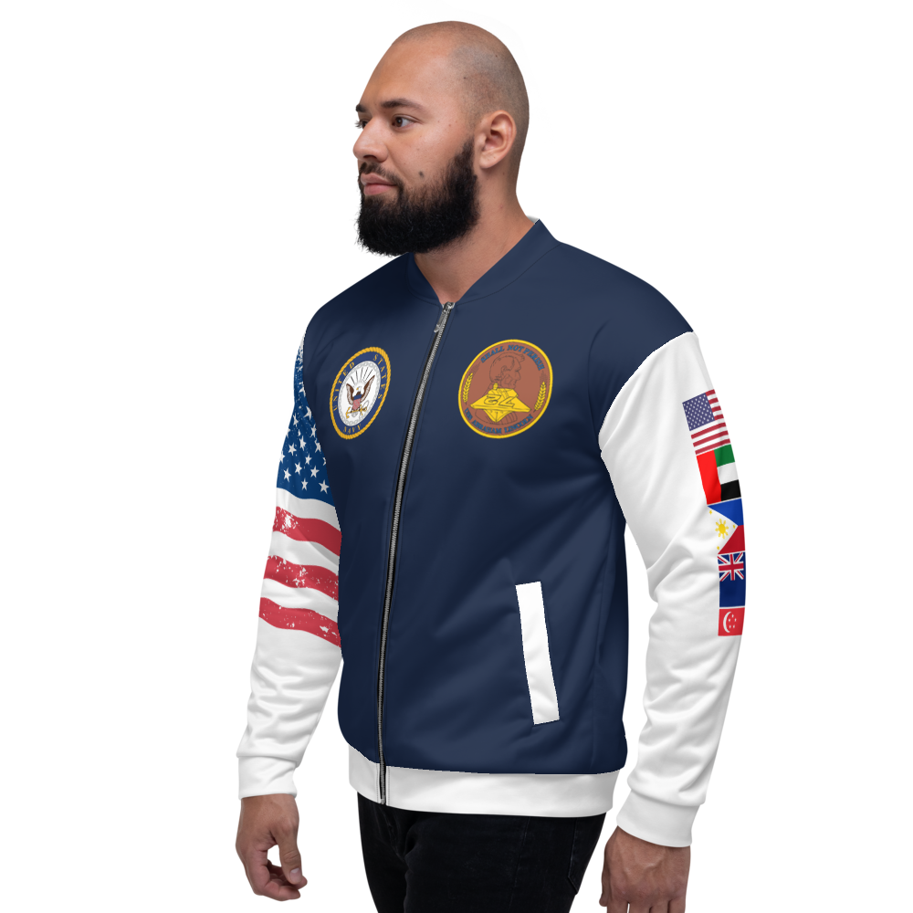 USS Abraham Lincoln (CVN-72) 1991 FP Cruise Jacket - All American – left view, white