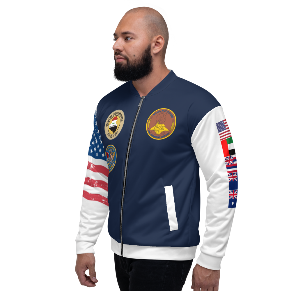 USS Abraham Lincoln (CVN-72) 1993 FP Cruise Jacket - All American – left view, white