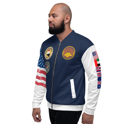 USS Abraham Lincoln (CVN-72) 1993 FP Cruise Jacket - All American – left view, white