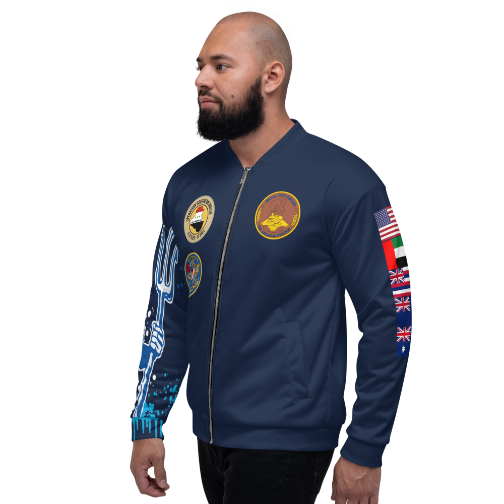 USS Abraham Lincoln (CVN-72) 1993 FP Cruise Jacket - Shellback – left view, white