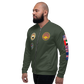 USS Abraham Lincoln (CVN-72) 1993 FP Cruise Jacket - Green – left view, white