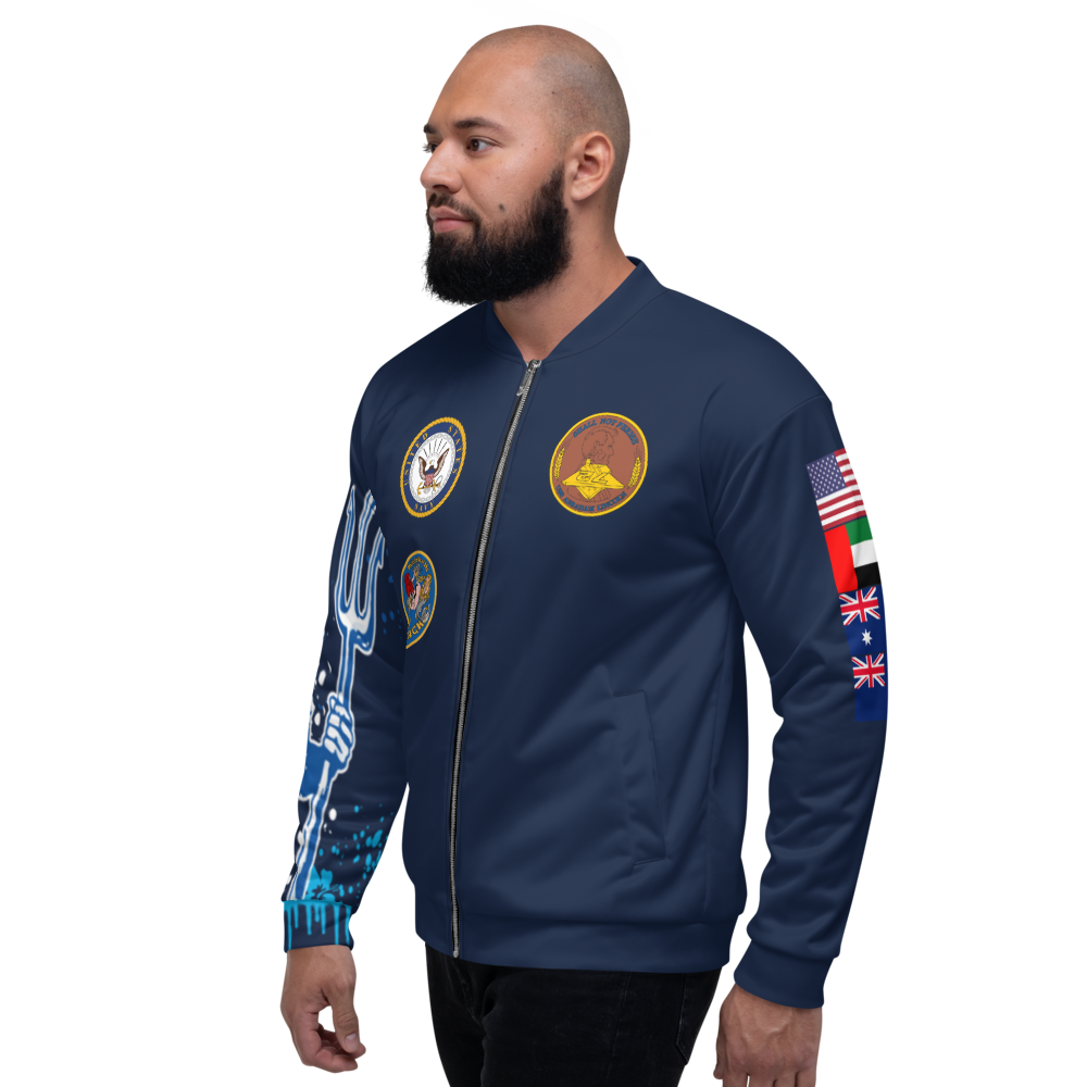 USS Abraham Lincoln (CVN-72) 2000-01 FP Cruise Jacket - Shellback – left view, white